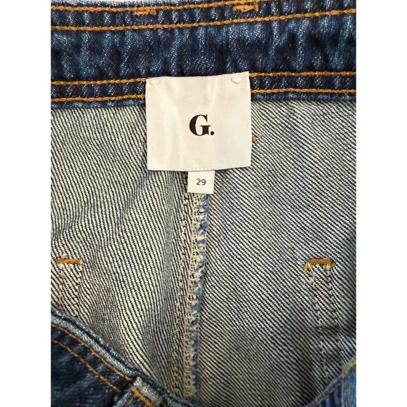 GOOP G. LABEL High Rise Wide Leg Crop Jeans Women's Sz 29 - Picture 4 of 6